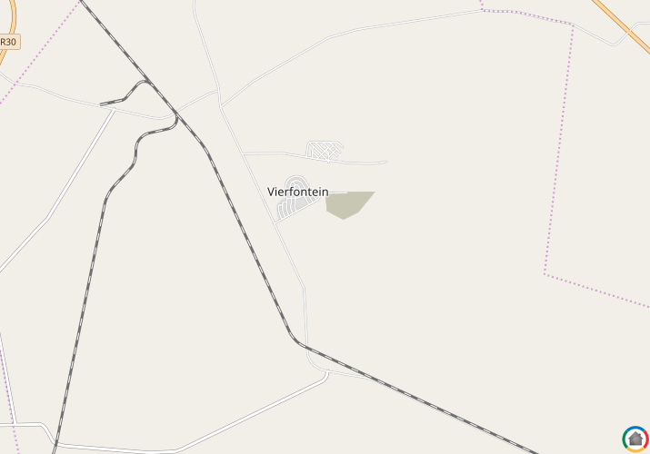 Map location of Vierfontein